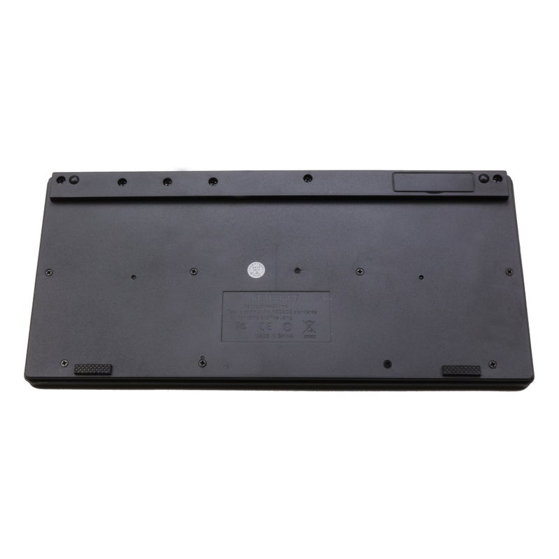 SR Mini Keyboard 2.4G Wireless Thin Light 78 Keys USB Multimedia Small for Pc Computer Laptop (Black) - Image 2